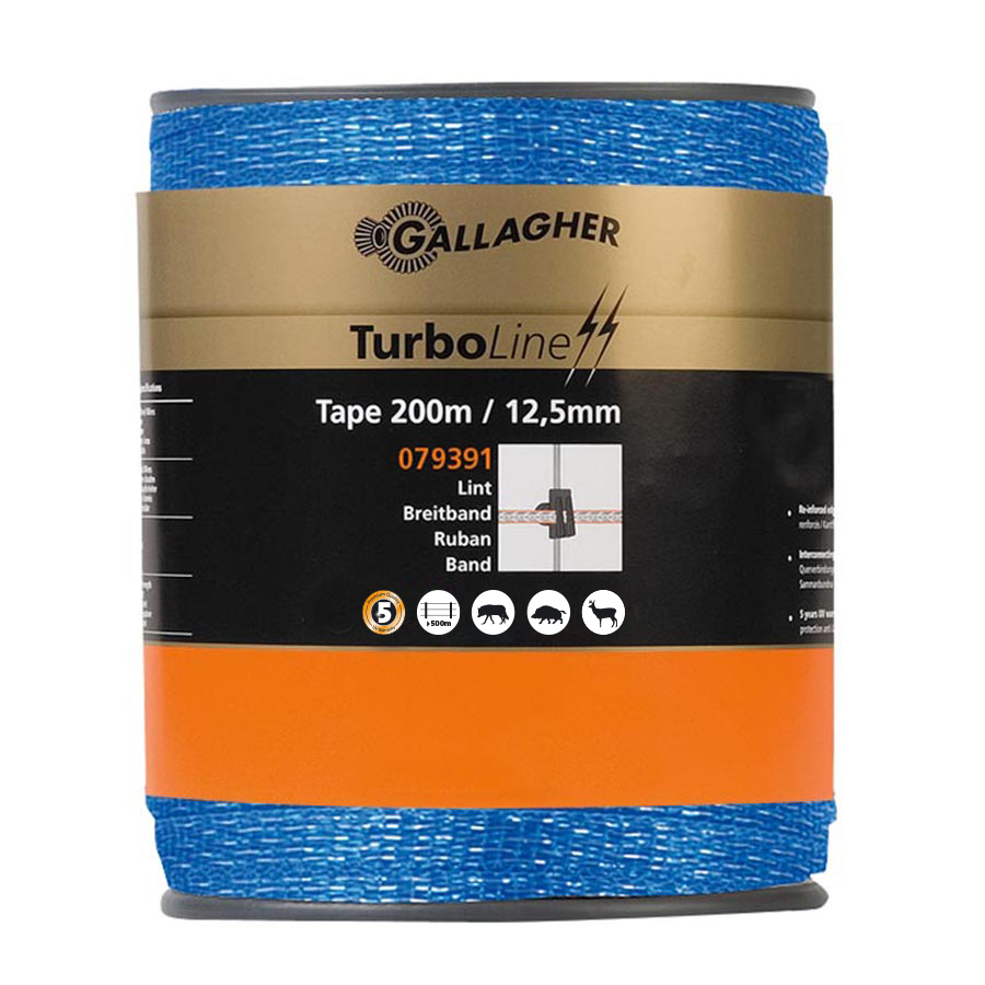 TurboLine lint 12,5mm blauw 200m