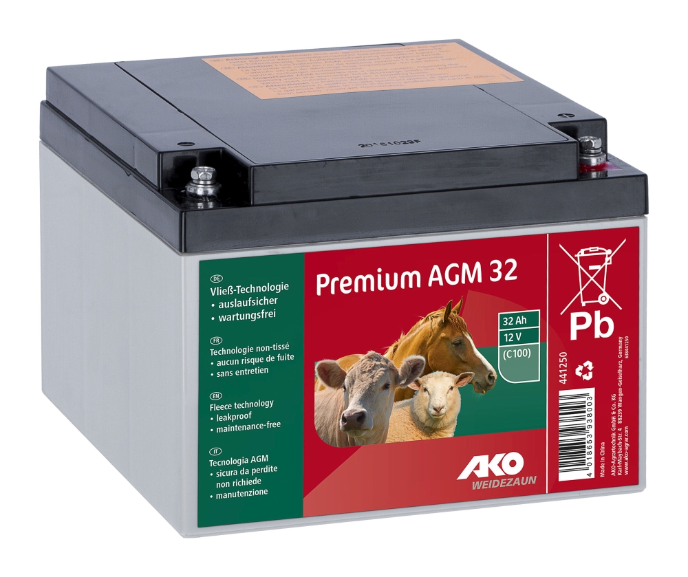 AKO Premium AGM batterij 32 AH (C100)