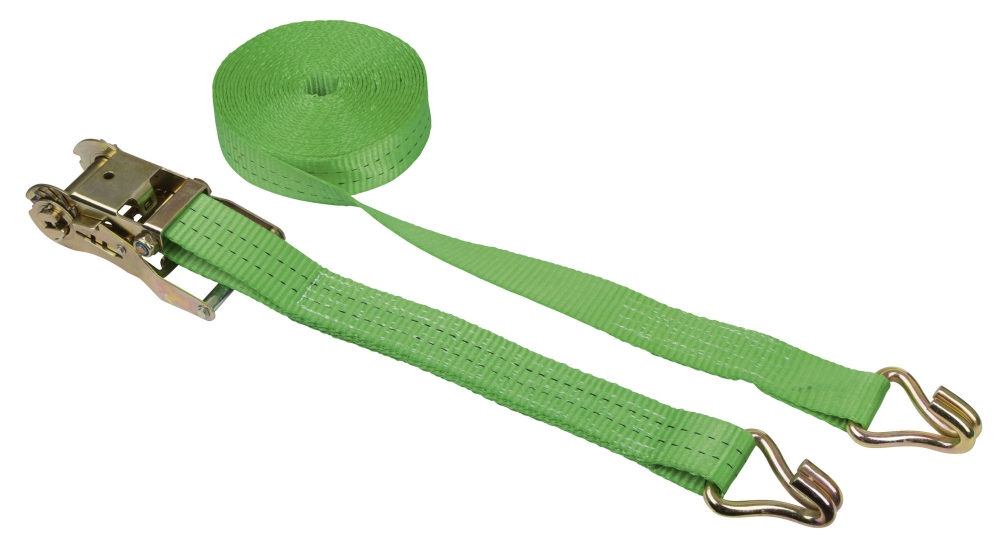 Ratelsjorband tweedlg. groen 35mm / 6m; sjorkracht 2000 kg