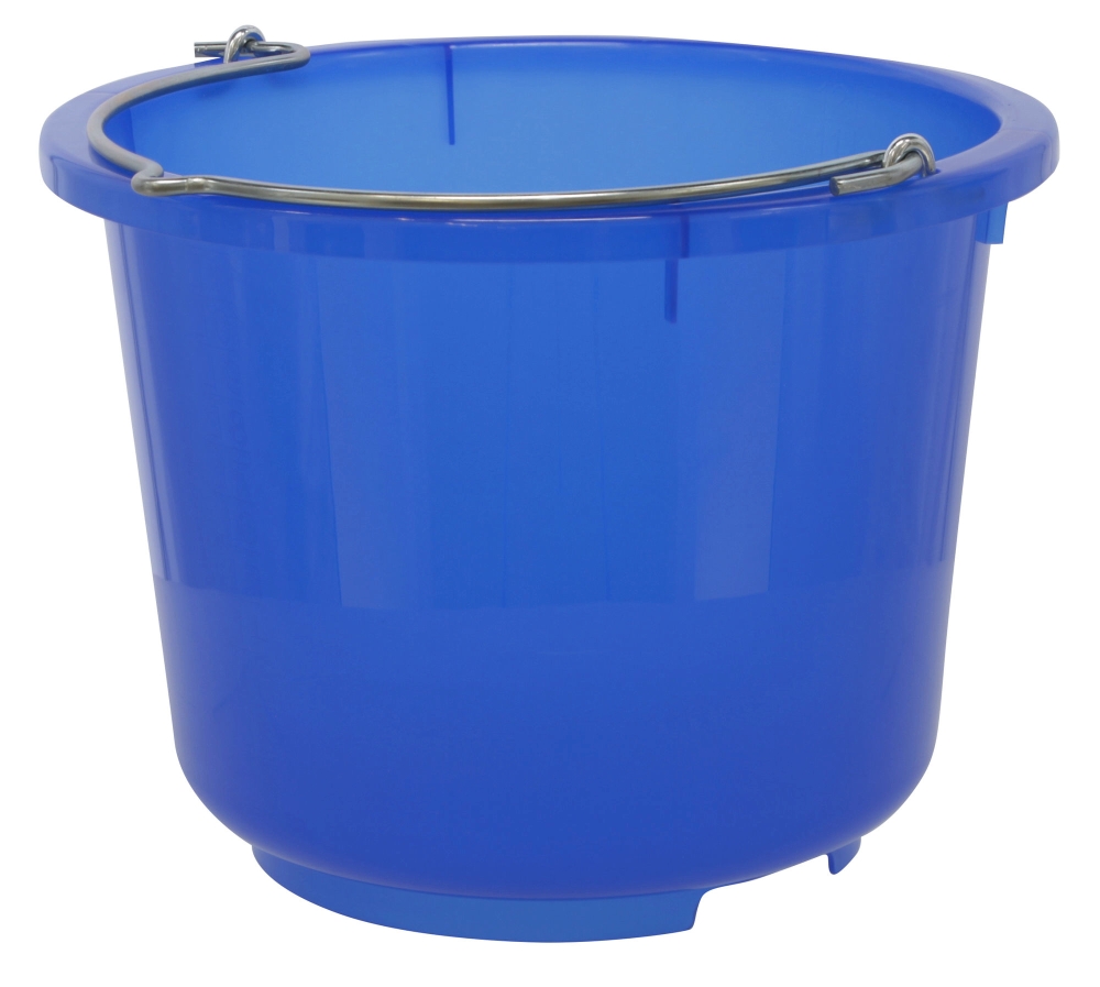 All-Purpose Bucket, 12ltr. Blue Transparent