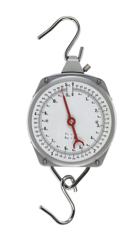Suspended dial balance 5 kg, graduated in steps of 20 g