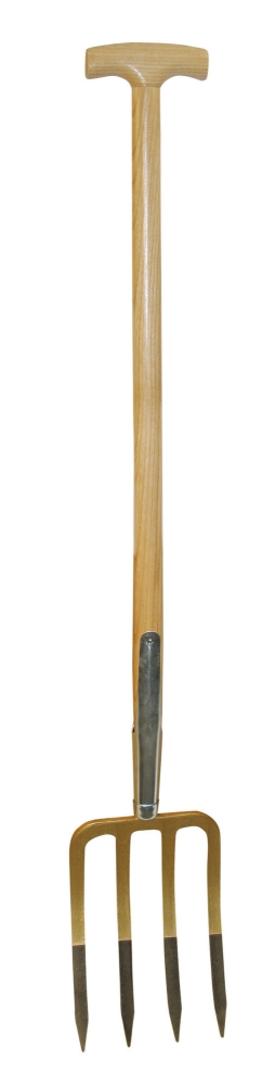 Profi - spitvork, 4t, 27x18cm, gelakte essenhouten T-steel