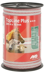 [KER_4491504] Fencing tape TopLine Plus 200 m, 10 mm, white/red