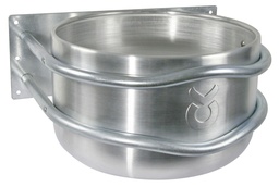 [KER_32495] Feed trough aluminium, round, 44x38x23 cm, straight mounting