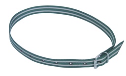 [KER_20898] Halsmerkband, 120 cm groen/wit, rolgesp