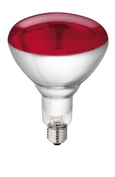 [KER_22314] Hard glas infrared lamp 250 W, red, orig. Philips